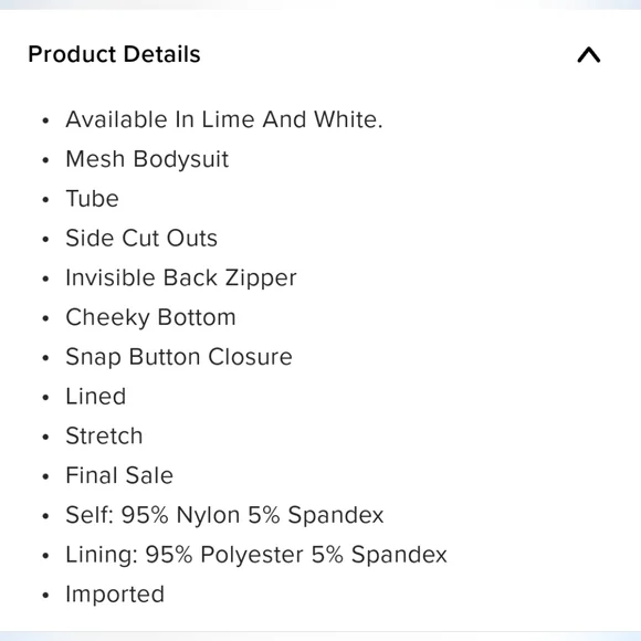 Fashion Nova- We Mesh Together Tube Bodysuit (Lime) *NEW* - Picture 6 of 10